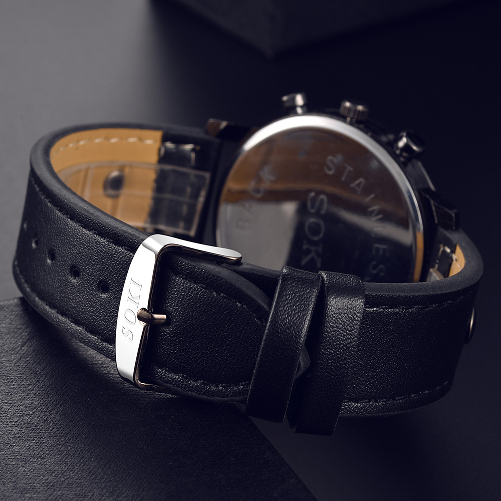 Şık Erkek Saati Şık Kahverengi - Leather Watch Band Men incelemesi ve fiyatı