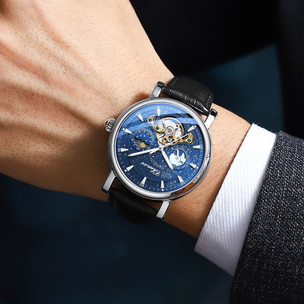 CHENXI Yeni erkek Otomatik Saa - Leather Watch Band Men incelemesi ve fiyatı