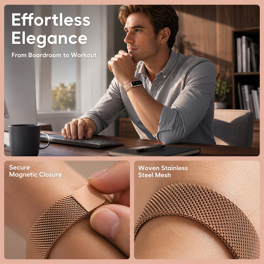 Milanese saat kayışı Fitbit Ai - Mesh Strap Metal incelemesi ve fiyatı