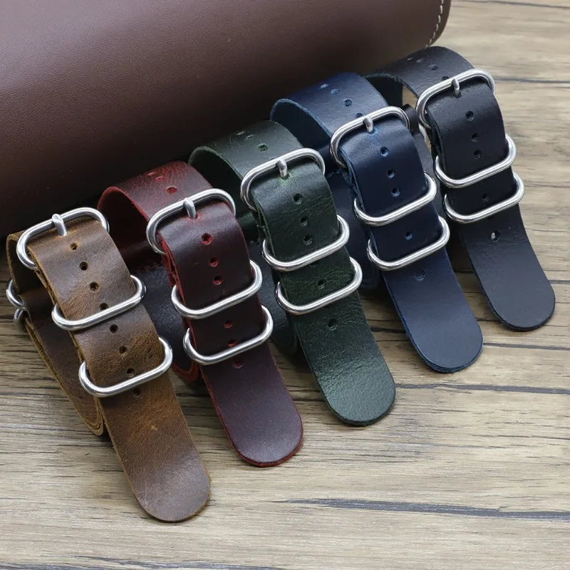 Vintage Hakiki Deri saat kordo - Nato Strap Nylon incelemesi ve fiyatı