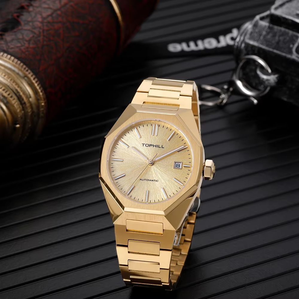 TOPHILL 39mm Miyota 8215 Mekan - Butterfly Clasp Deployant incelemesi ve fiyatı