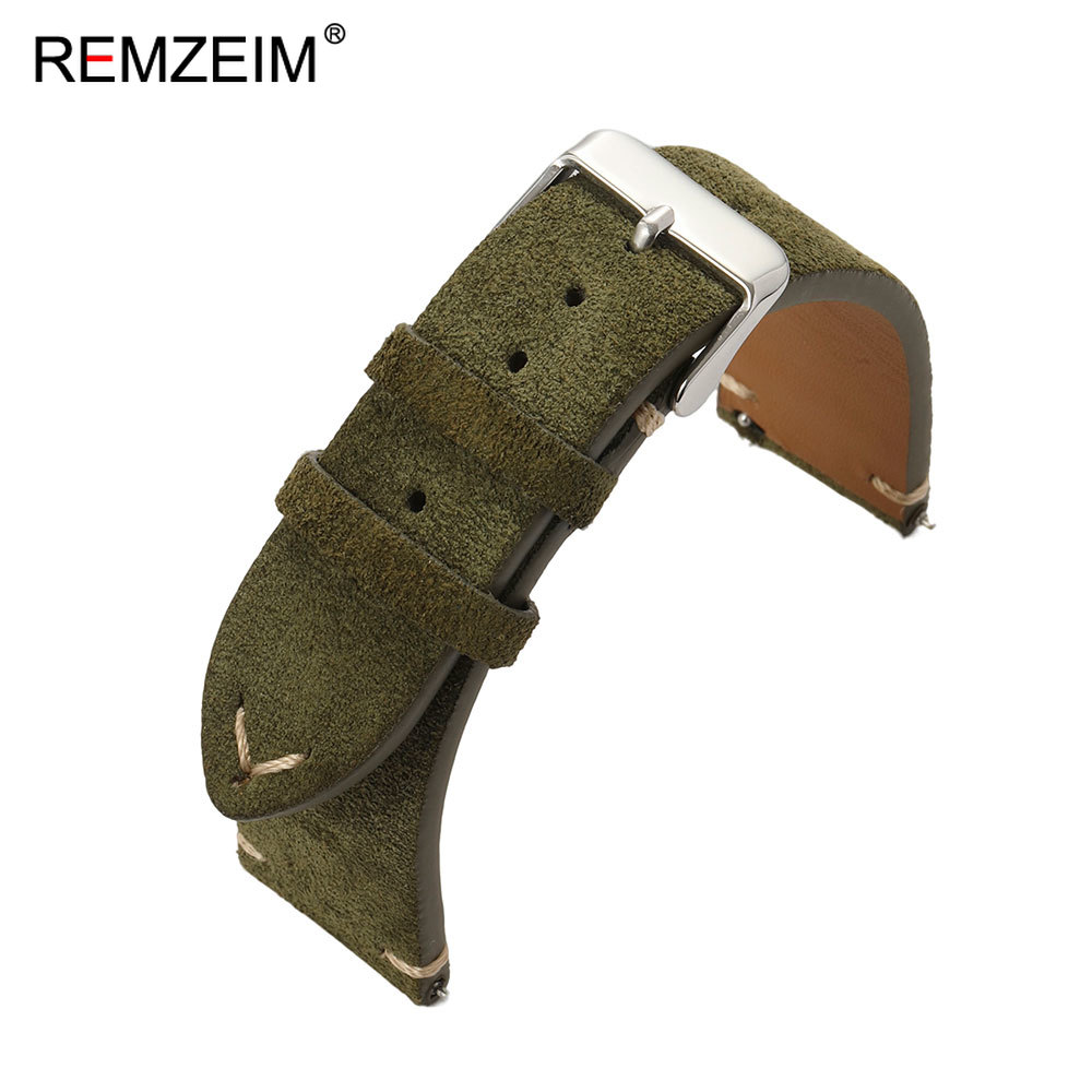 Unisex Süet Deri Saat Kayışı 1 - Suede Strap Watch incelemesi ve fiyatı