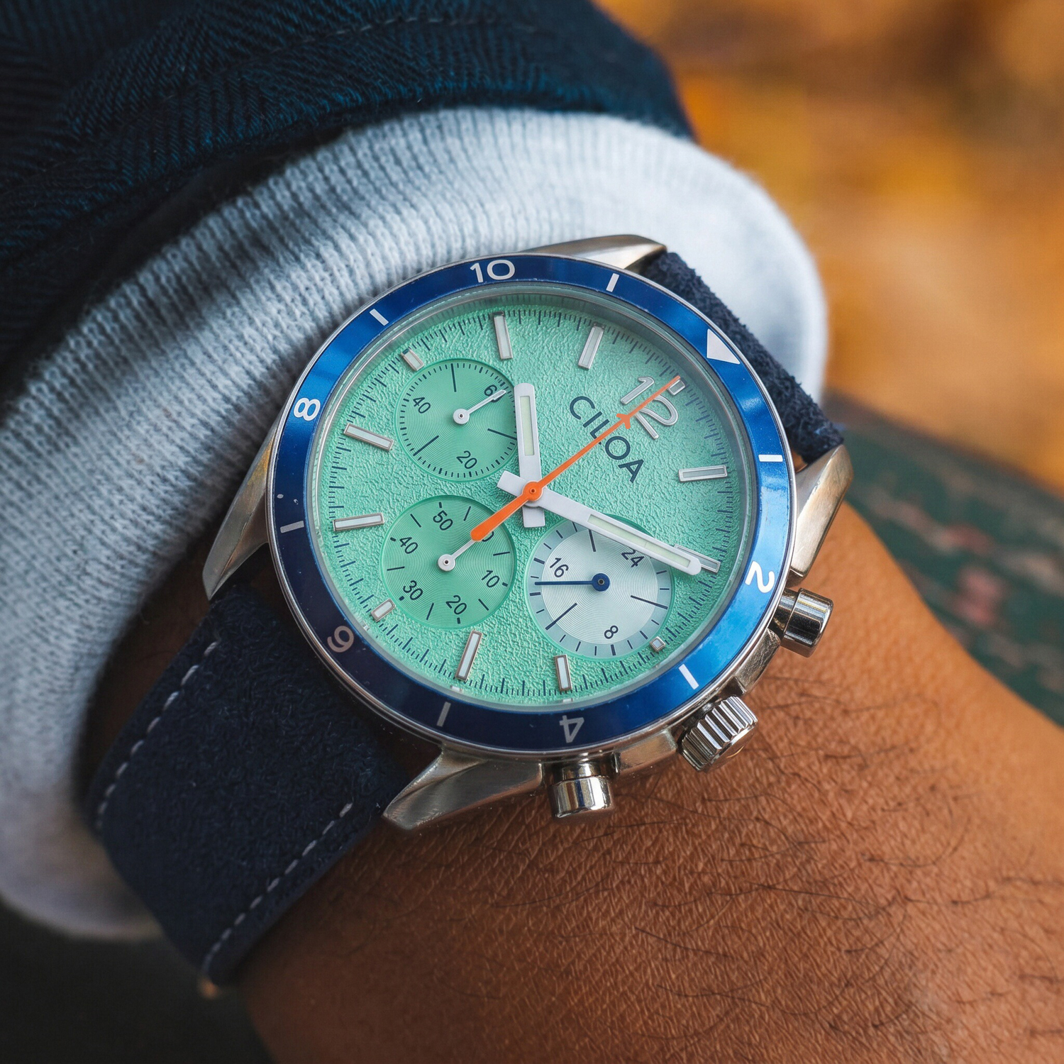 CILOA Erkek Kronograf Saati Na - Suede Strap Watch incelemesi ve fiyatı