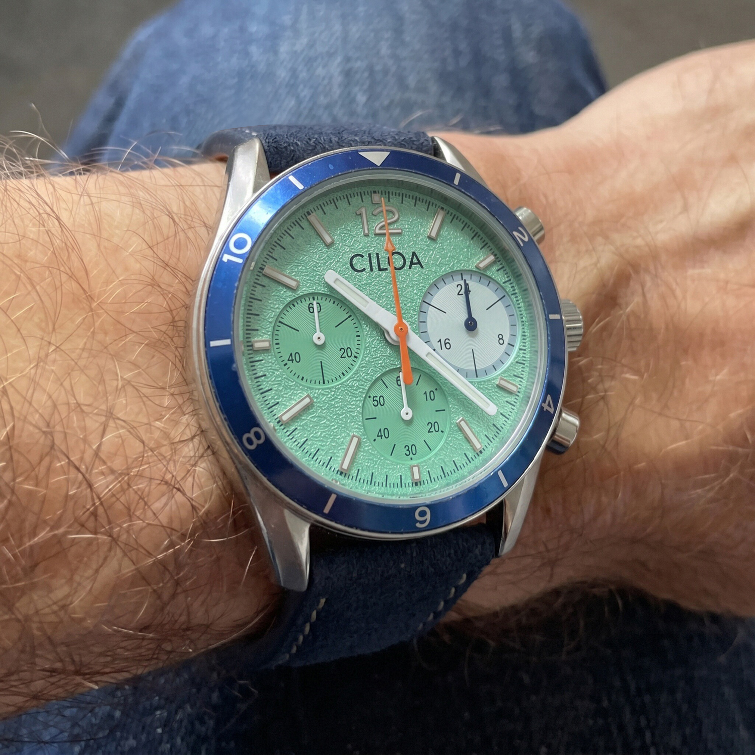 CILOA Erkek Kronograf Saati Na - Suede Strap Watch incelemesi ve fiyatı