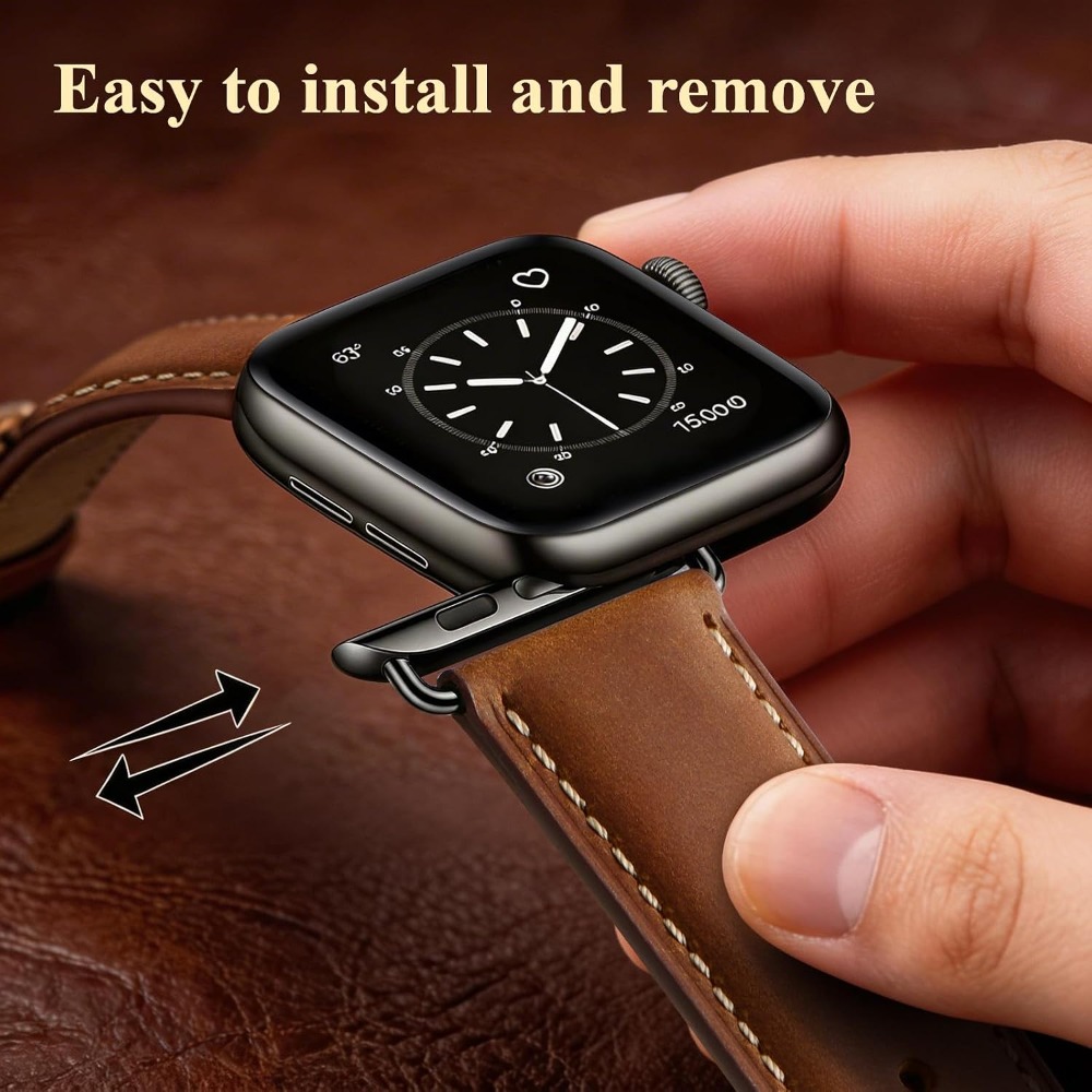 Erkekler ve Kadınlar için Appl - Leather Watch Band Men incelemesi ve fiyatı