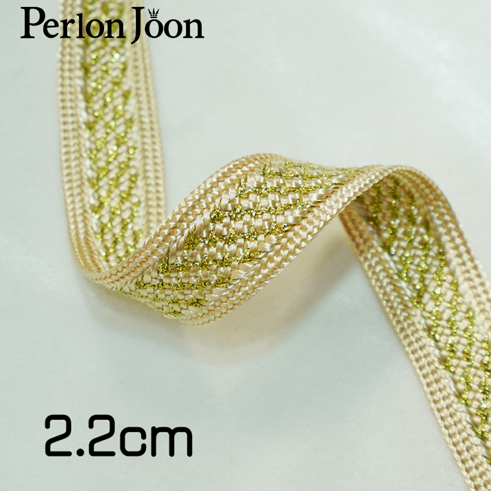 10yards/lot altın iplik polyes - Perlon Strap Woven incelemesi ve fiyatı