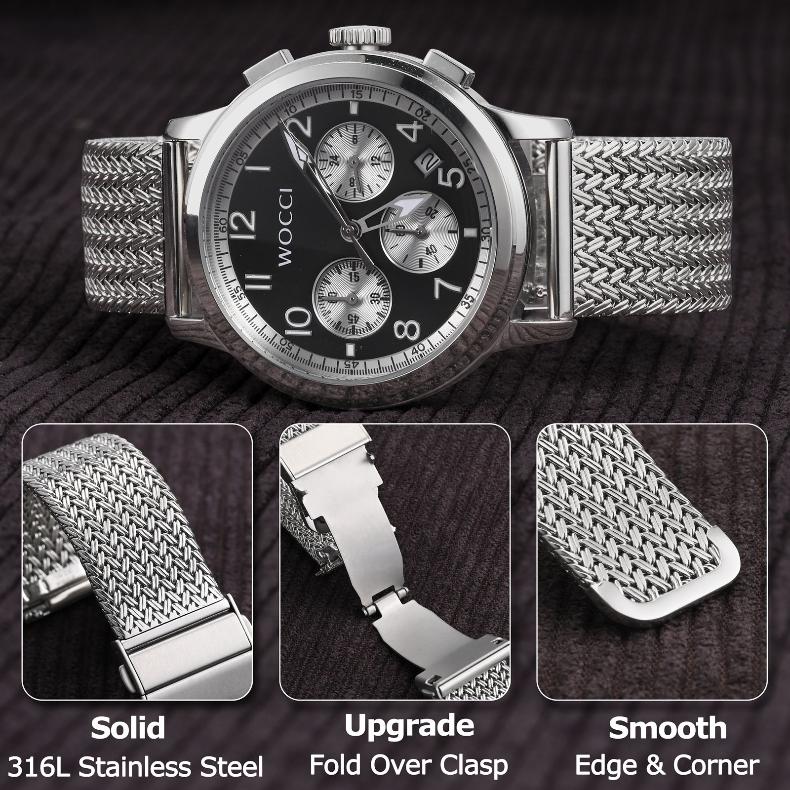 WOCCI Elite Metal Saat Kordonu - Mesh Strap Metal incelemesi ve fiyatı
