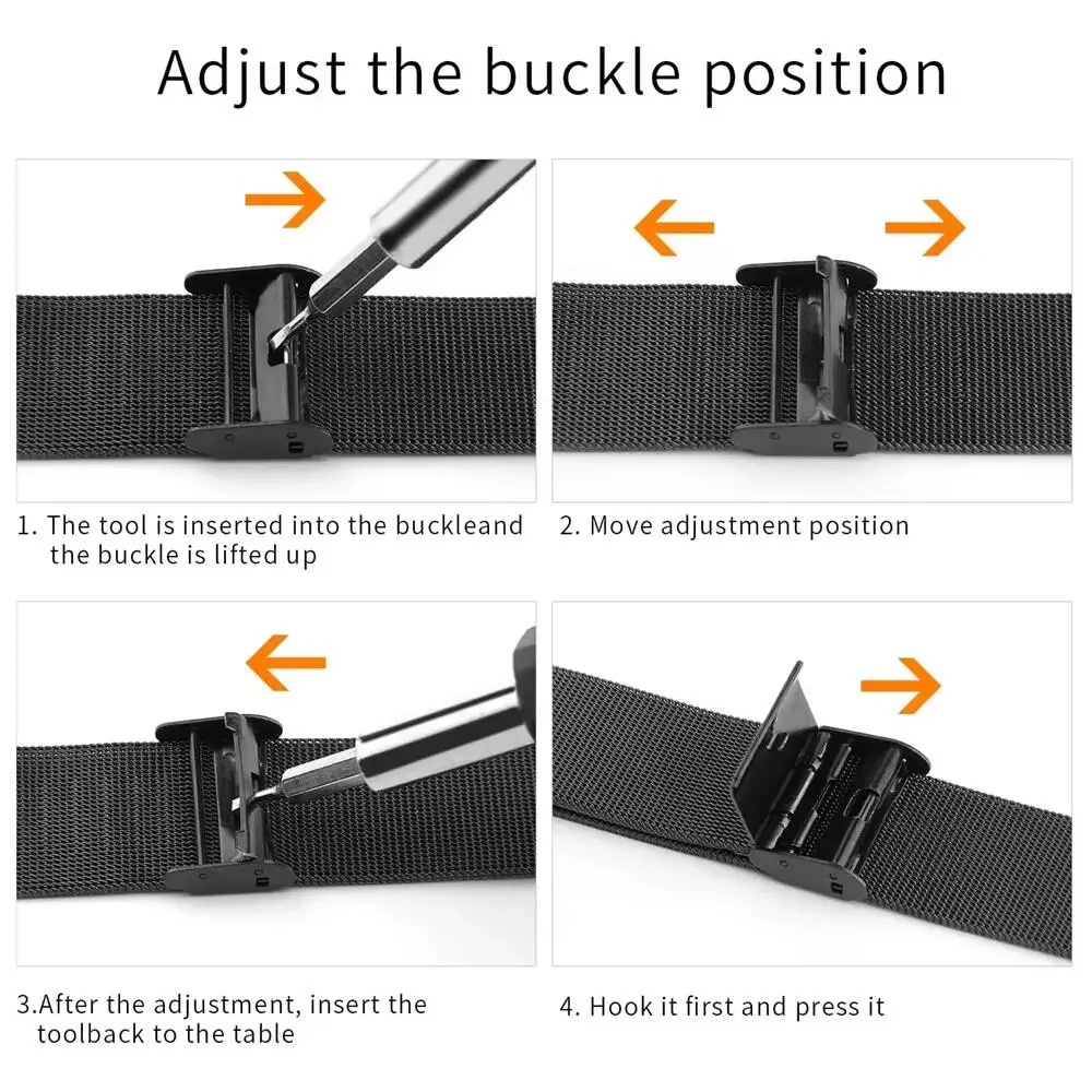 Fitbit Versa 4/Versa 3/Sense/S - Mesh Strap Metal incelemesi ve fiyatı
