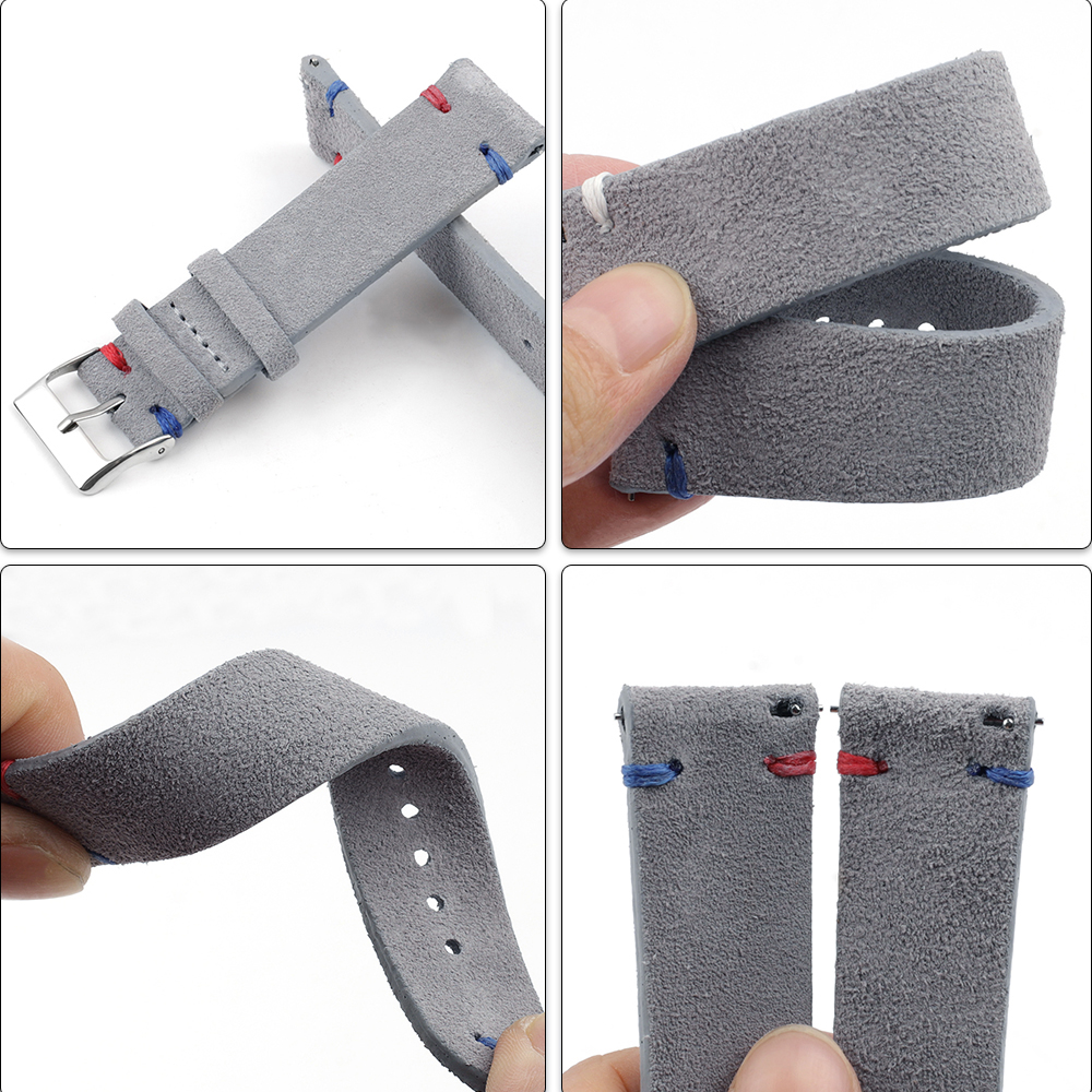 Yüksek kalite Vintage süet der - Suede Strap Watch incelemesi ve fiyatı
