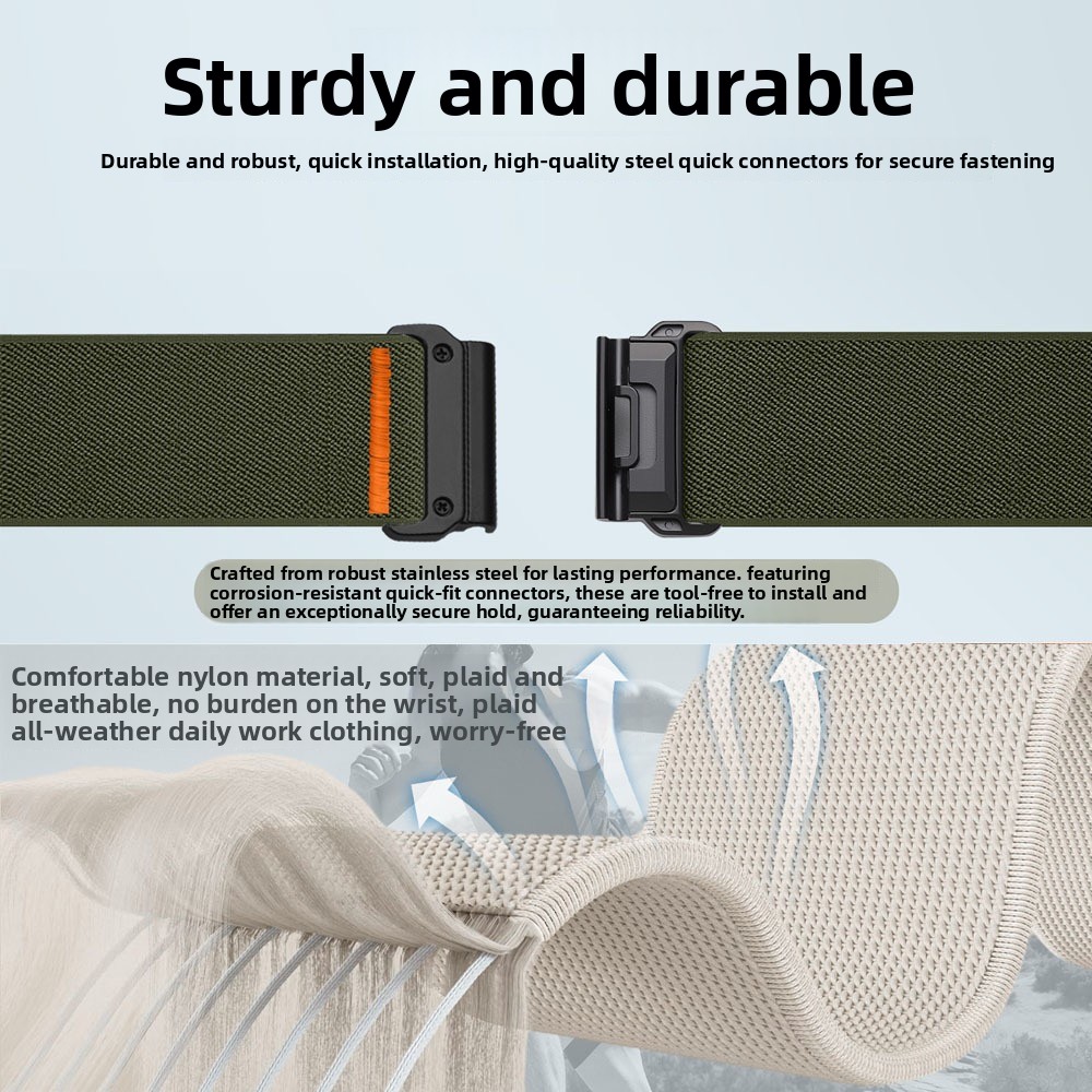 Garmin Fenix 8 47mm 7 Pro 7X 6 - Parachute Strap Elastic incelemesi ve fiyatı