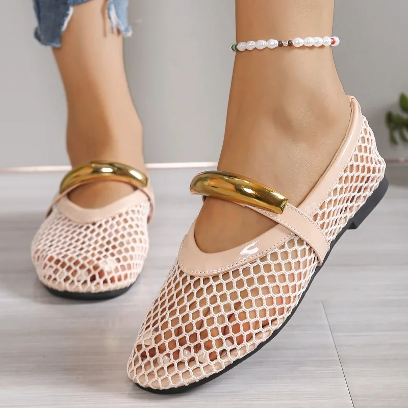 Kadın Nefes Yaz Yuvarlak Ayak  - Mesh Strap Metal incelemesi ve fiyatı