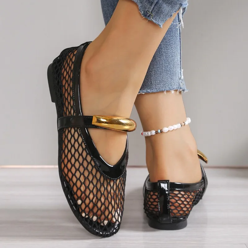 Kadın Nefes Yaz Yuvarlak Ayak  - Mesh Strap Metal incelemesi ve fiyatı