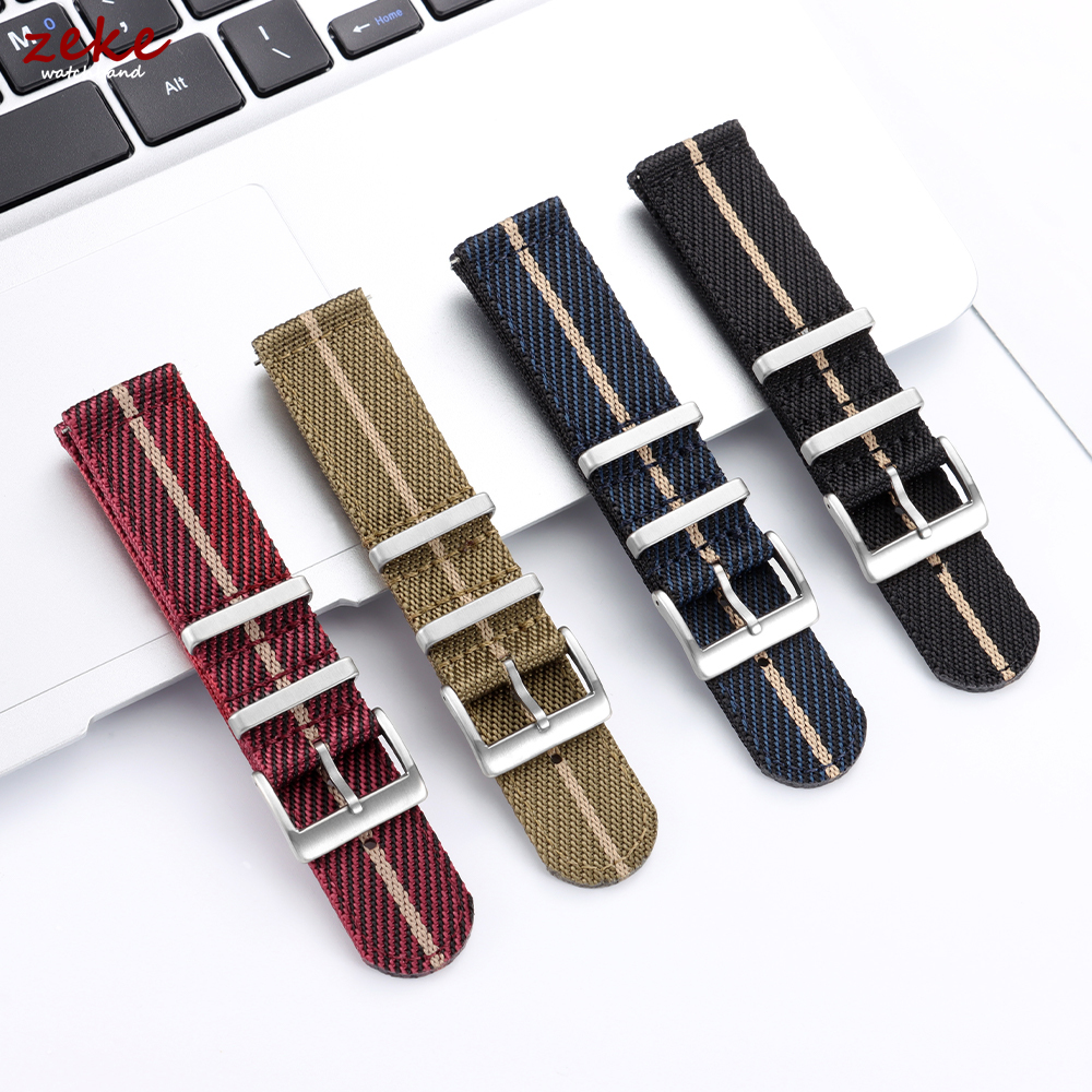 20mm 22mm Naylon saat kayışı O - Canvas Strap Watch incelemesi ve fiyatı