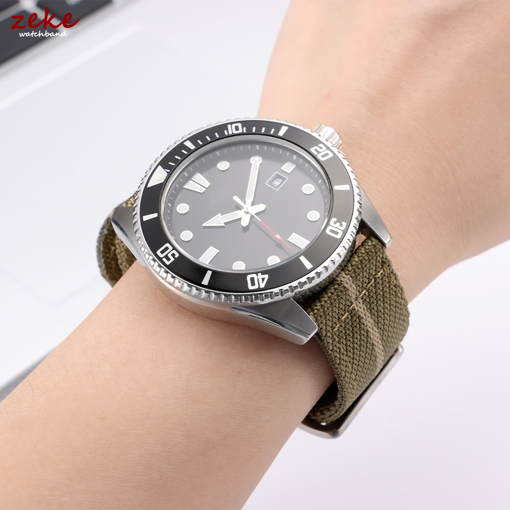 20mm 22mm Naylon saat kayışı O - Canvas Strap Watch incelemesi ve fiyatı