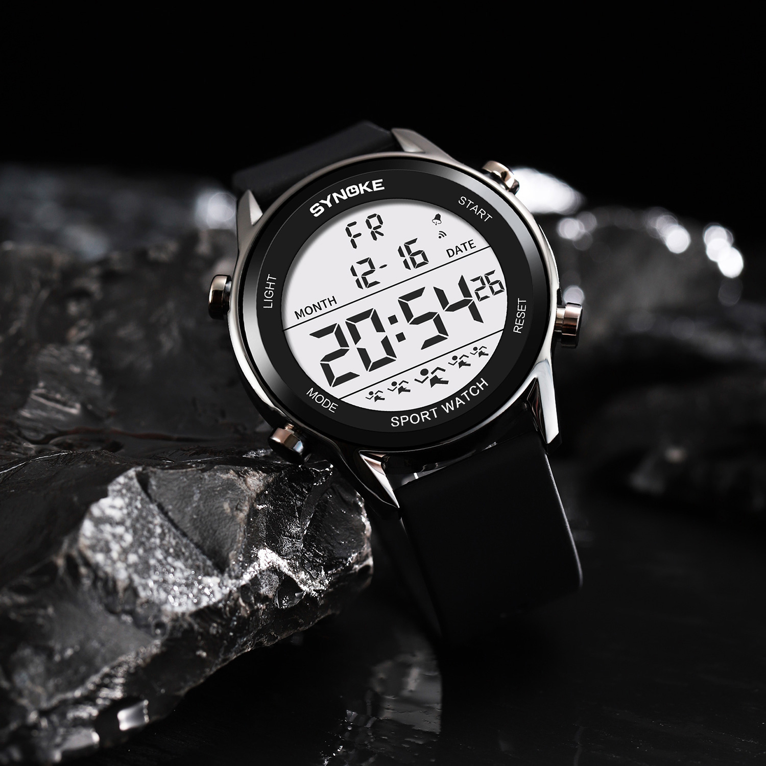 Erkekler için dijital saatler  - Rubber Strap Diver incelemesi ve fiyatı