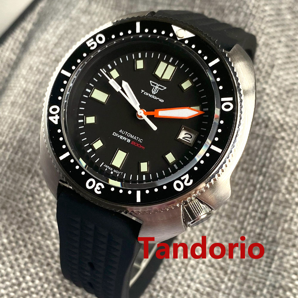 Tandorio 44mm Japonya NH35/PT5 - Rubber Strap Diver incelemesi ve fiyatı
