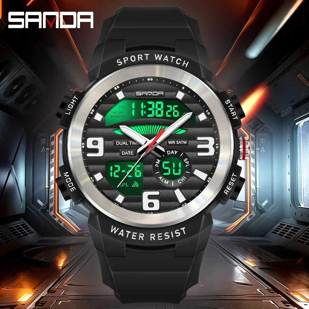SANDA Çok Fonksiyonlu Erkek Sa - Rubber Strap Diver incelemesi ve fiyatı