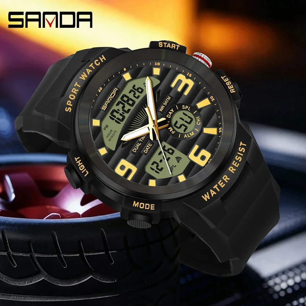 SANDA Çok Fonksiyonlu Erkek Sa - Rubber Strap Diver incelemesi ve fiyatı