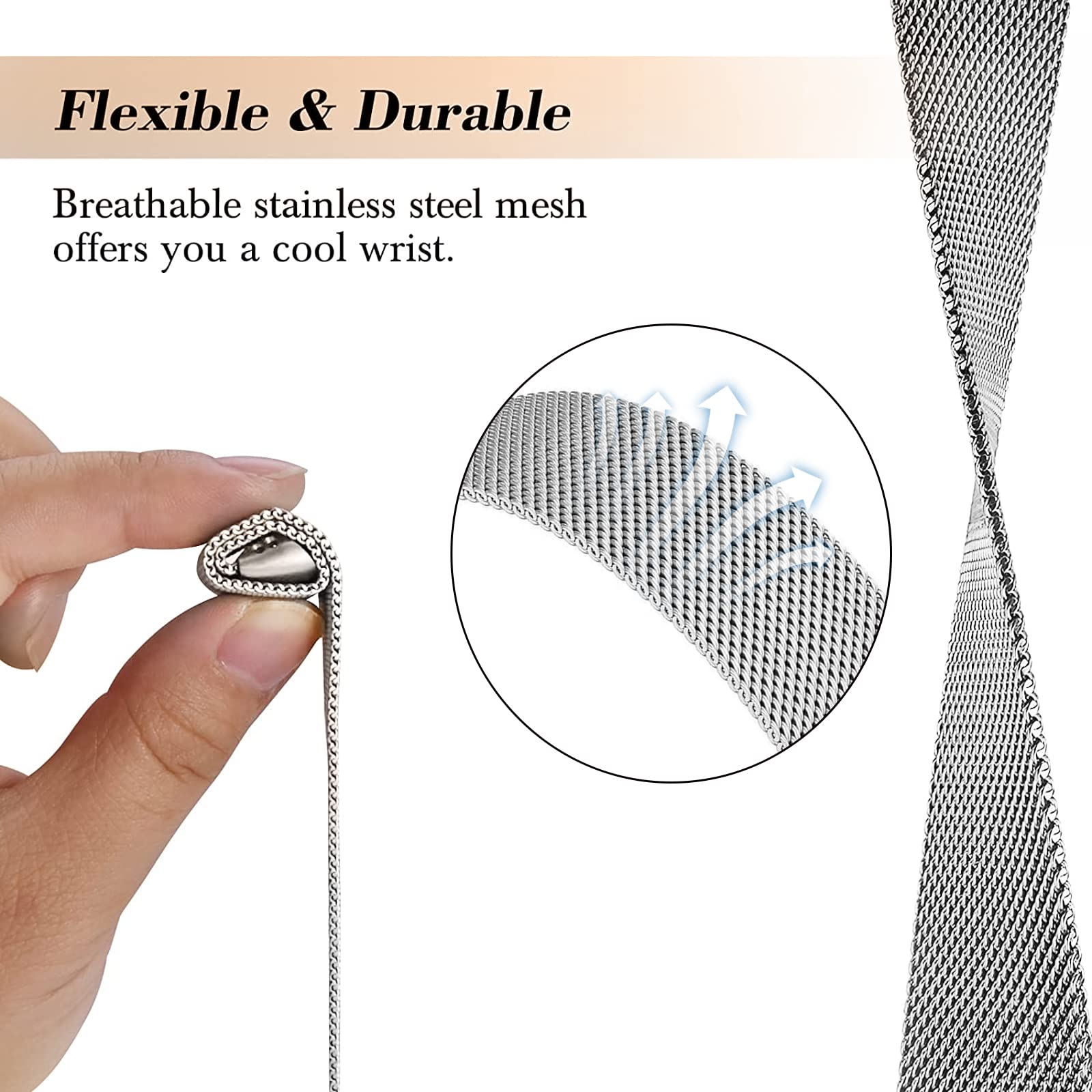 Milanese döngü fitbit şarj 6 5 - Milanese Loop Magnetic incelemesi ve fiyatı