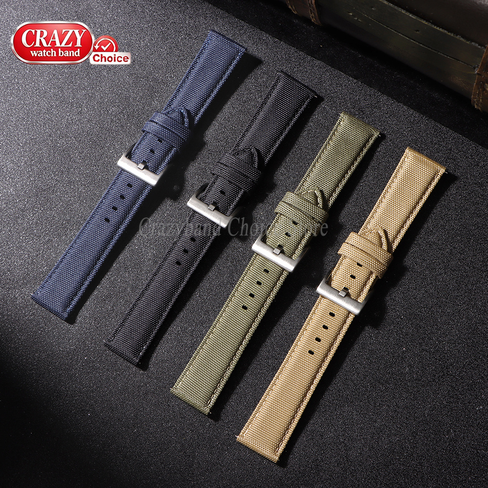 20mm 22mm Kanvas Deri Örgü Nay - Canvas Strap Watch incelemesi ve fiyatı