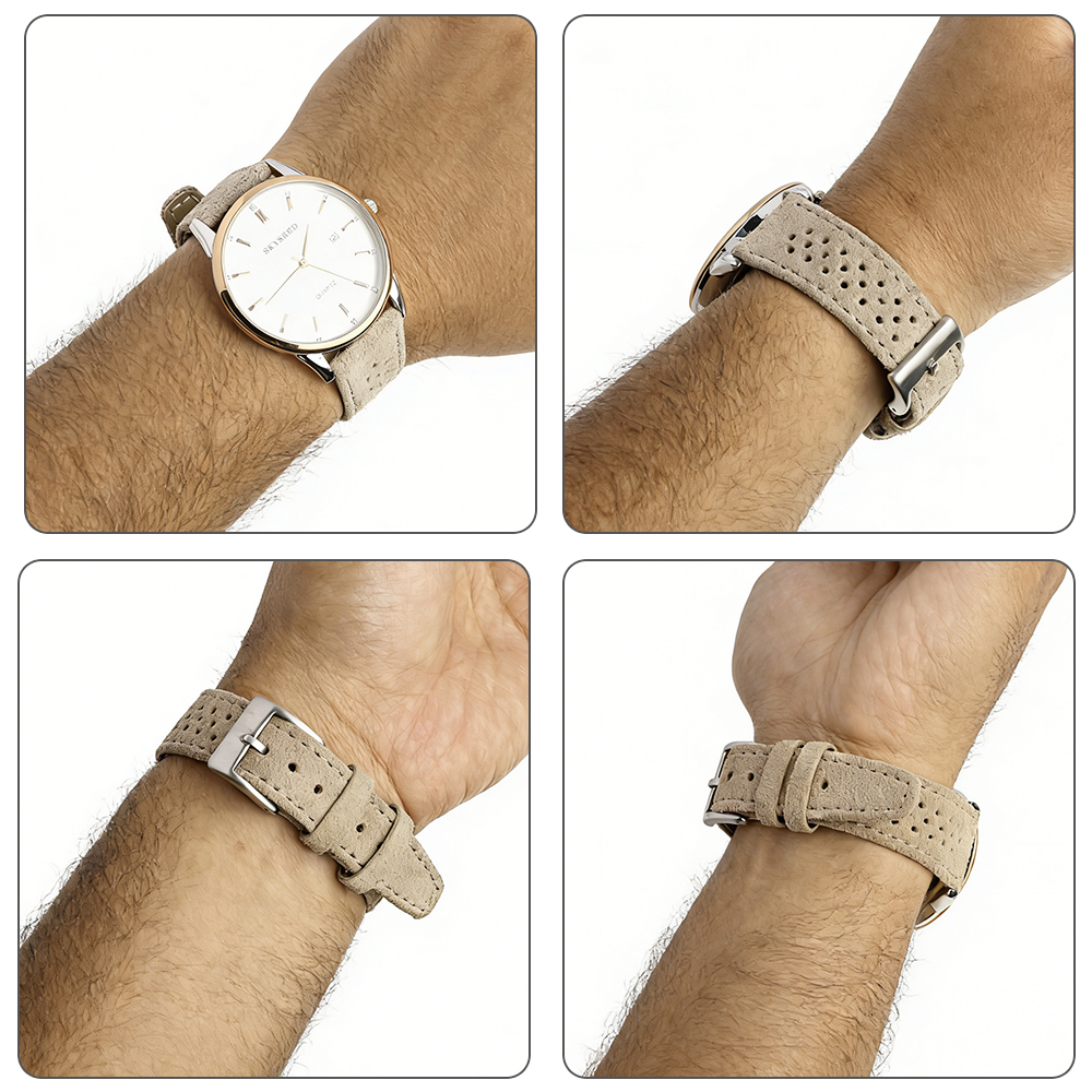 18mm 19mm 20mm 21mm Ralli Yarı - Suede Strap Watch incelemesi ve fiyatı