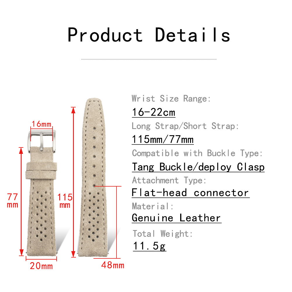 18mm 19mm 20mm 21mm Ralli Yarı - Suede Strap Watch incelemesi ve fiyatı