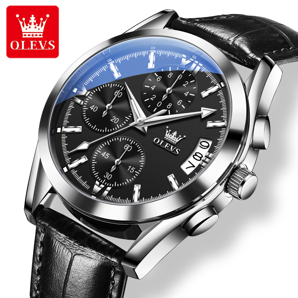 OLEVS Üst Marka Lüks Erkek Izl - Leather Watch Band Men incelemesi ve fiyatı
